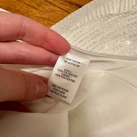 12th Tribe Soiree White Sequin Pants - Picture 6 of 8